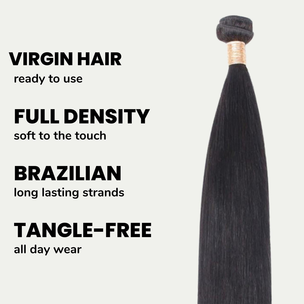 Brazilian Straight 100% Human Hair Bundles