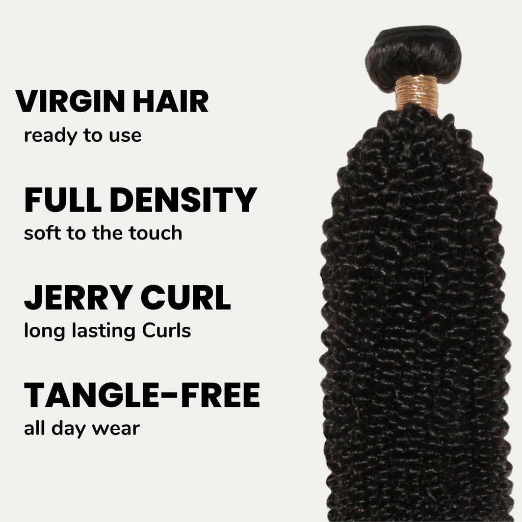 Jerry Curl 100% Human Hair Bundles