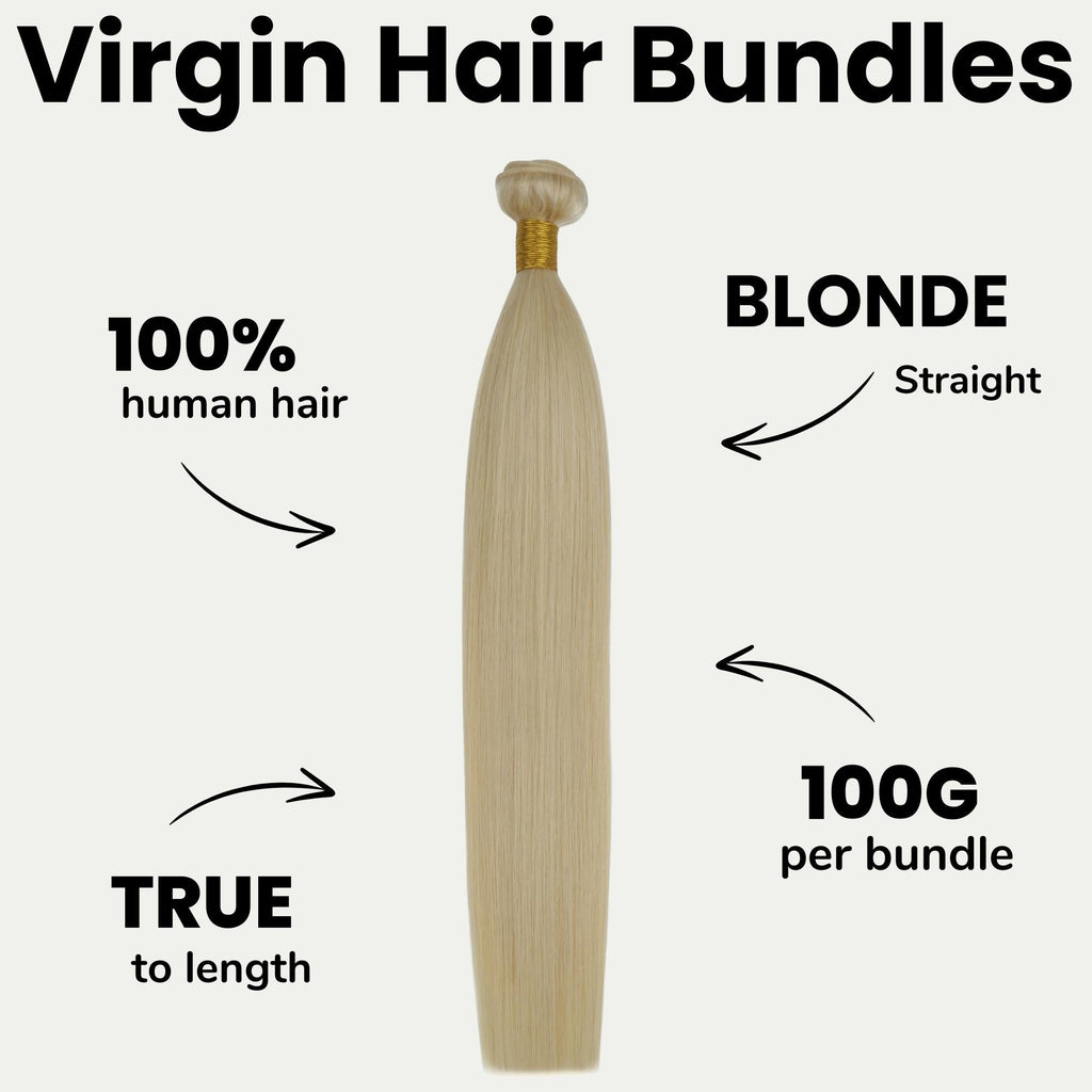 Straight Blonde 100% Human Hair Bundles