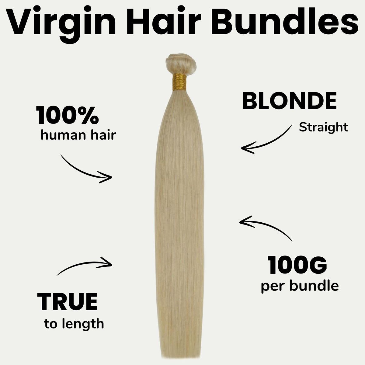 Straight Blonde 100% Human Hair Bundles