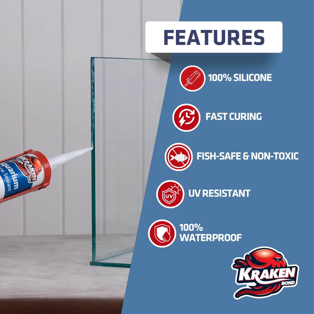 Aquarium 100% Silicone Sealant 10.1 fl oz