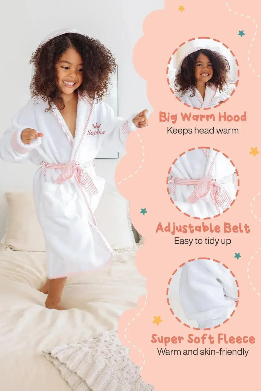 Kids Plush Robe – Ultra Soft, Safe & Cozy for Toddlers & Kids